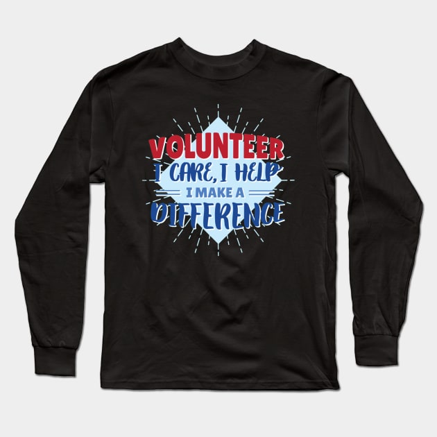 Volunteer Lettering Long Sleeve T-Shirt by consigliop